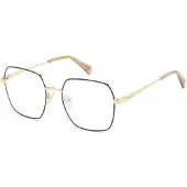 Polaroid PLD D530 Damen-Brille inkl. Gläser Vollrand Eckig Metall-Gestell 54/18/140, gold