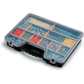Terry Store-Age Pro Organizer, Kasten für Kleinteile, Schwarz, Transparent, Scharnier, 395 mm, 305 mm, 60 mm