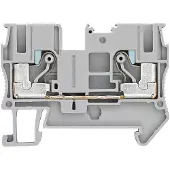 Siemens 8WH6000-0AH00 Durchgangsklemme IPO-Technik, 6mm2 Breite 8,2mm, grau 1000V 2 Schlusspunkte 8WH60000AH00 - 50 Stück