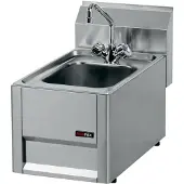Kbs Spülbecken mit Armatur 330 x600 x290 mm Korpus aus Edelstahl AISI 430