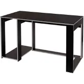 Décoshop26 - Computertisch 120x60x76cm schwarz-graues MDF 04_0001453