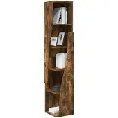 vidaXL Eckschrank 27,5x27x140cm Holzwerkstoff Räuchereiche