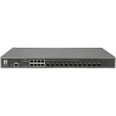 LevelOne GTL-2091, Managed, L3, Gigabit Ethernet (10/100/1000), Vollduplex, Rack-Einbau