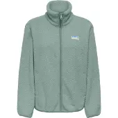 ONLY Plüschjacke "ONLEVA LIFE TEDDY JACKET CC OTW", Damen, Gr. XS, grün (grün milieu), Plüsch, Obermaterial: 100% Polyester, unifarben, regular fit normal, Jacken Plüschjacke, Kunstfaser
