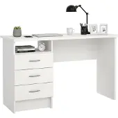 Die Möbelfundgrube Computerschreibtisch mit 3 Schubladen 120 cm - FUNCTION PLUS