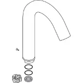 Hansgrohe Auslauf für 2-Griff Waschtischarmatur chrom