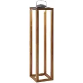 FABAS LUCE Blend LED-Tischleuchte 3W 320lm 3000K IP54 mit Touch-Steuerung, Metall- und Holzrahmen, Walnuss-Finish - Ideal Lux