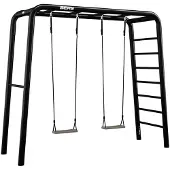 Berg Spiel- und Fitnessgerät PlayBase Medium + Swing set Stahl zum Eingraben