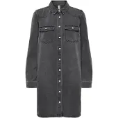 ONLY Jeanskleid "ONLLISA L/S DNM DRESS GUA NOOS" Brusttaschen