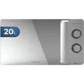 Cecotec Proclean 3060 Flatbed Mirror, Arbeitsplatte, Grill-Mikrowelle, 20 l, 700 W, Drehregler, Silber