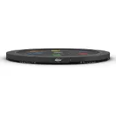 Berg Bodentrampolin Elite InGround 430 Stahlrahmen Grau Levels