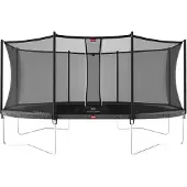 Berg Trampolin Grand Favorit Regular 520 + Sicherheitsnetz Comfort Grau
