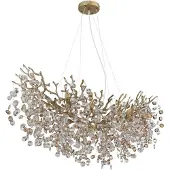 Globo Pendellampe Queena Gold 100 cm