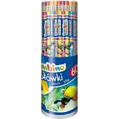 St. Majewski Bleistifte mit Radiergummi (60 Stück) BAMBINO