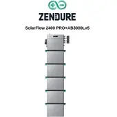 Zendure SolarFlow 2400 Pro und AB3000L Erweiterungsakku - 5x AB3000L