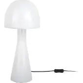 Leitmotiv - Tischleuchte Bombin - Weiß - Ø20cm Tischlampe - Nachttischlampe, Wohnzimmer, Schlafzimmer
