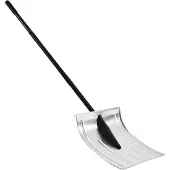 DUOKU Schneeschaufel aus Aluminium--Breite 40 cm-Leichtes Schneeräumwerkzeug mit rutschfester Griffe-große Kapazität