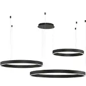 Lyora MOTIF LED Pendelleuchte Schwarz 140W Warmweiss 250x100cm dimmbar 9530170
