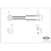 CORTECO Bremsschlauch [Hersteller-Nr. 49393982] für Ford