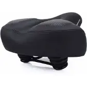 INF Fahrradsattel aus weichem Schaumstoff Schwarz