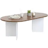 Dmora Couchtisch Parrano 119x60x40h cm Braun, Zeitschriftenablage