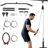 Novzep Fitness Latzug Gym Fitnesssgeräte Kabelzug Pulley System Arm Krafttraining für Zuhause