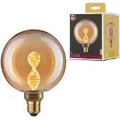 Paulmann LED-Leuchtmittel "G125 Inner Glow Helix 180lm gold 1800K", gold (goldfarben), L:16,4cm Ø:12,5cm, Leuchtmittel, LED-Leuchtmittel