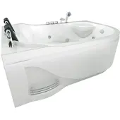 AcquaVapore Whirlpool Topausstattung Pool Badewanne Eckwanne Wanne W23H-R 120x182cm