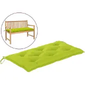 vidaXL Gartenbank-Auflage Hellgrün 100x50x7 cm Oxford-Gewebe