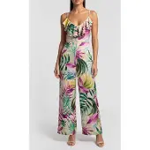 Guess Marciano GUESS Eco Alice Slinky Overall Tropical Escape Prin Größe: S | Jumpsuits Outlet | Damen