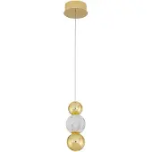 Nova Luce BRILLE LED Pendelleuchte Gold 6W Neutralweiss 250x14cm 9511030
