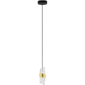 Nova Luce 9186937 Pendelleuchte SENECA Schwarz / Gold Aluminium / Acryl 3000 K 9 739 lm LED x