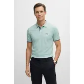 BOSS Short Sleeve Polo 059902200003 in TURQUOISE/AQUA color size xx-large