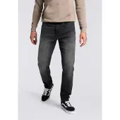 BOSS Maine Regular-Fit Jeans aus schwarzem Super-Stretch-Denim Grösse 36/32