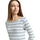 Tom Tailor 3/4-Arm-Shirt "Regular" im Streifen-Design