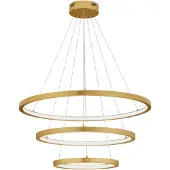 Lyora EMPATIA LED Pendelleuchte Messing 108W Warmweiss 150x80cm dimmbar 9172869