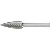 PFERD 21123456 Fræsestift Spidsbue Længde 70 mm Mål, Ø 12 mm Arbejdslængde 30 mm Skaftdiameter 6 mm