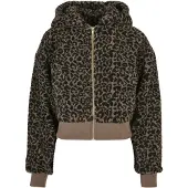 Urban Classics Langmantel "Damen Ladies Short Oversized AOP Sherpa Jacket" 1 Stk.