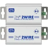 2N 2WIRE-SET OF 2 ADAPTORS, 100 Ohm, Aluminium, Metallisch, 100 - 240 V, 75 mm, 40 mm, 40 mm