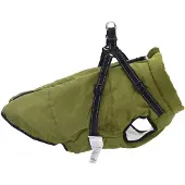 vidaXL Hundemantel Olivegrün L48 Fleece und Polyester
