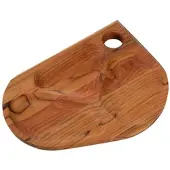 Tramontina Snack-Brett, Teakholz, 3 x 32 x 25 cm