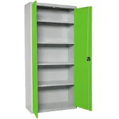 Simon Rack Aktenschrank, Mehrzweckschrank, Stahl-Aufbewahrungsschrank, 4 Ebenen, Doppeltüren, Schloss - Simonlocker