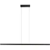 Nova Luce LED Pendelleuchte Deos dimmbar 25W warmweiss 3000K Schwarz Aluminium 159x3cm 9030896