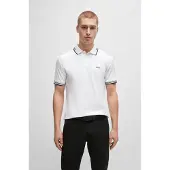 BOSS Poloshirt Paul 50506193 Weiß Slim Fit