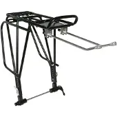 P2r Fahrrad-Hinterradgepäckträger mit verstellbarem Alu-Gestänge, Nabenbefestigung mit Hohlachse und Scheibenbremskompatibilität 130-135Mm