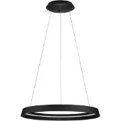 Nova Luce LED Pendelleuchte Ormi dimmbar 52W CCT warmweiss 2700/3000K Schwarz Aluminium Ø60cm 9030522