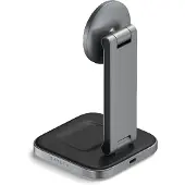 Satechi , Kabellose Ladestation für iPhone & AirPods Magnetisch Qi2, Grau
