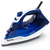 Tefal FV2838, Trocken- & Dampfbügeleisen, Cerilium-Sohle, 1,9 m, 180 g/min, Blau, Weiß, 40 g/min