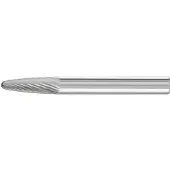 PFERD Frässtift RBF Ø 6 mm Kopflänge 18 mm Schaft-Ø 6 mm Hartmetall Verzahnung 5