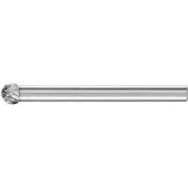 PFERD Hartmetall-Kleinfrässtift mit 3-mm-Schaft, Kugelform KUD, Zahnung 4